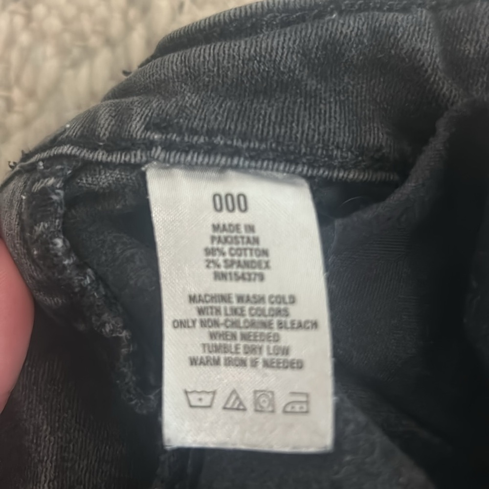 Aeropostale Black Distressed Jean Shorts - Picture 4 of 4